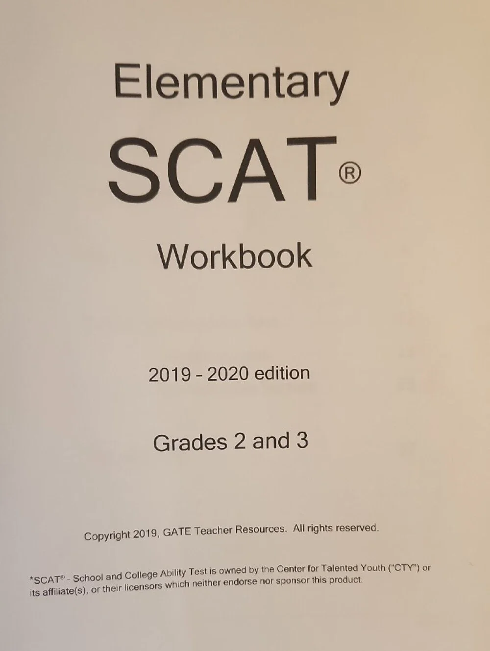 SCAT Elementary Workbook Set